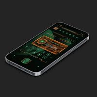 Cyber KLWP theme - NEON SPACE постер