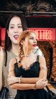 Selfie with Jisso – Black Pink Wallpaper تصوير الشاشة 1