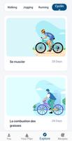 Application entraînement vélo capture d'écran 2