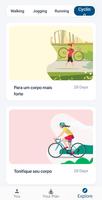 Treino de ciclismo app Cartaz