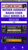 RADIO CODE for BECKER HARMAN 海報