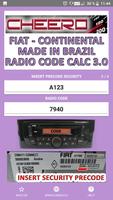 RADIO CODE for FIAT PSA BRAZIL 海報