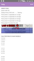 RADIO CODE for FORD FIC BRAZIL 截圖 1