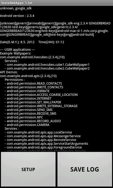 Android example app Android example app