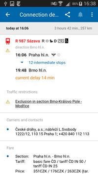 Czech Public Transport IDOS screenshot 6