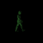 Walking Matrix Wallpaper Green icône