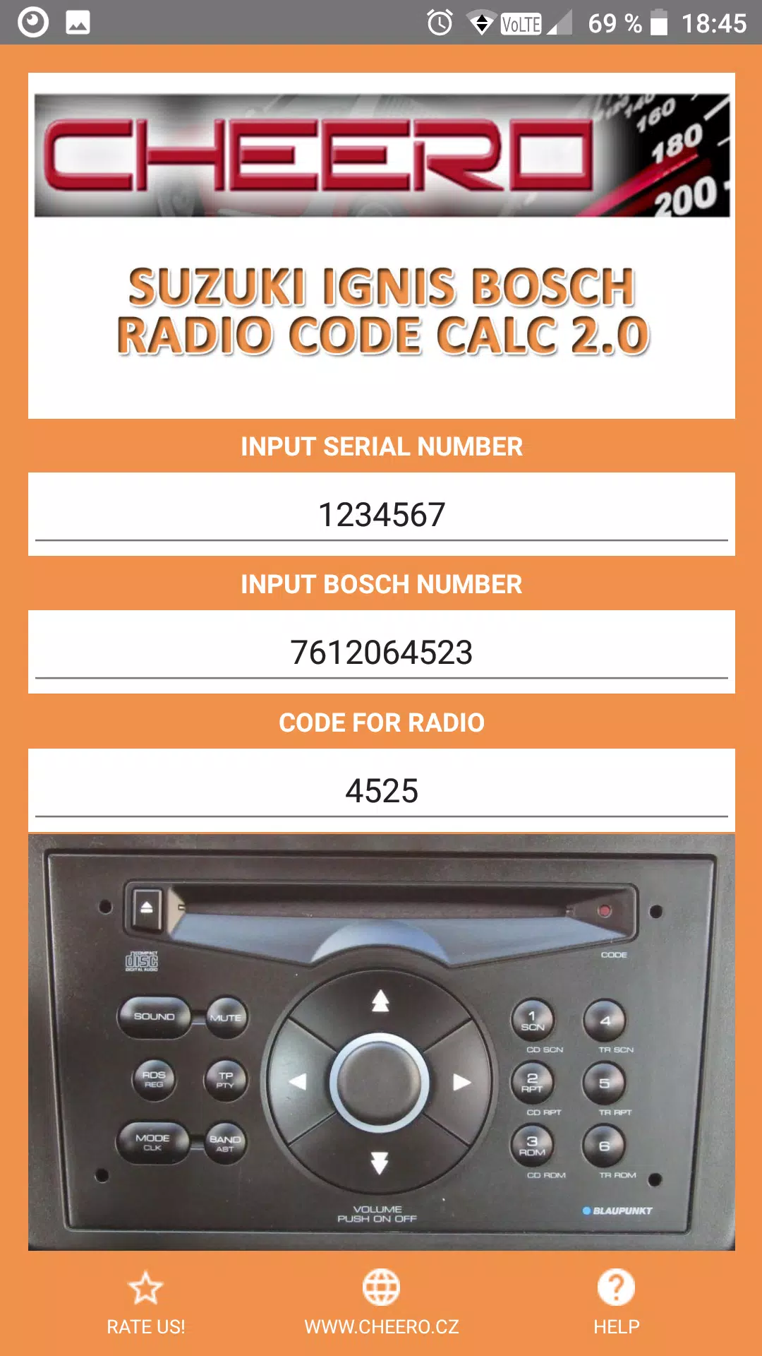 RADIO CODE for SUZUKI IGNIS Latest Version 1.1.1 for Android