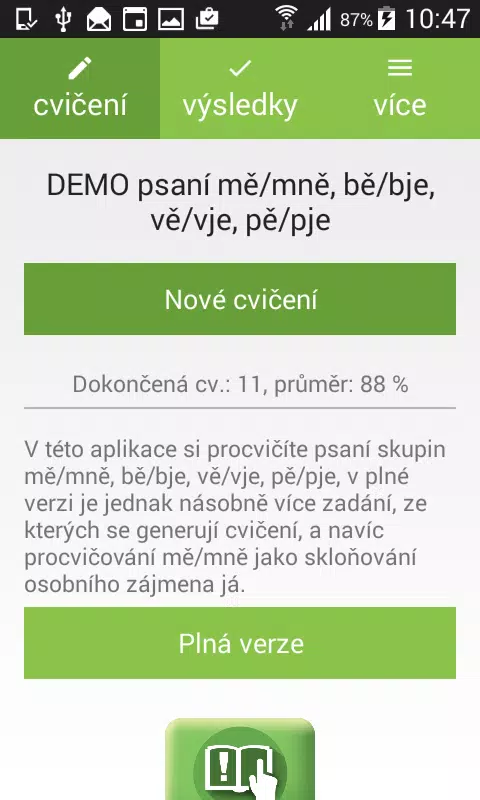 Psaní mě/mně bě/bje pě vě demo APK for Android Download
