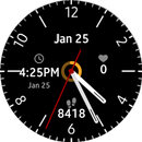 Simple Big Black Watchface APK