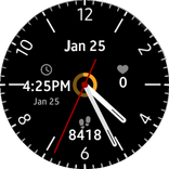 Simple Big Black Watchface