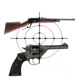 Shooting game, western gun أيقونة