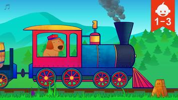 Animal Train for Toddlers پوسٹر