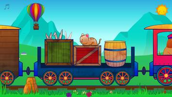 Animal Train for Toddlers اسکرین شاٹ 1