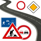 Driving school for kids, signs আইকন
