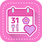 めちゃカワカレンダー★女子向けのかわいいスケジュール帳アプリ ไอคอน