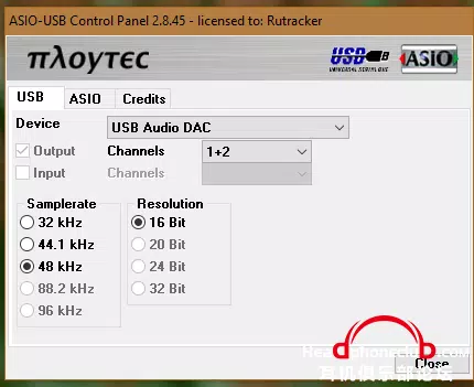 USB Audio ASIO Driver