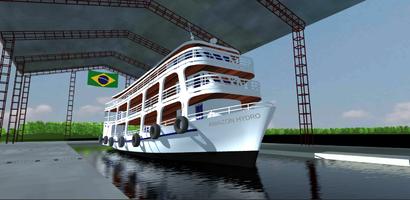 AmzHydro - Barcos da Amazonia الملصق