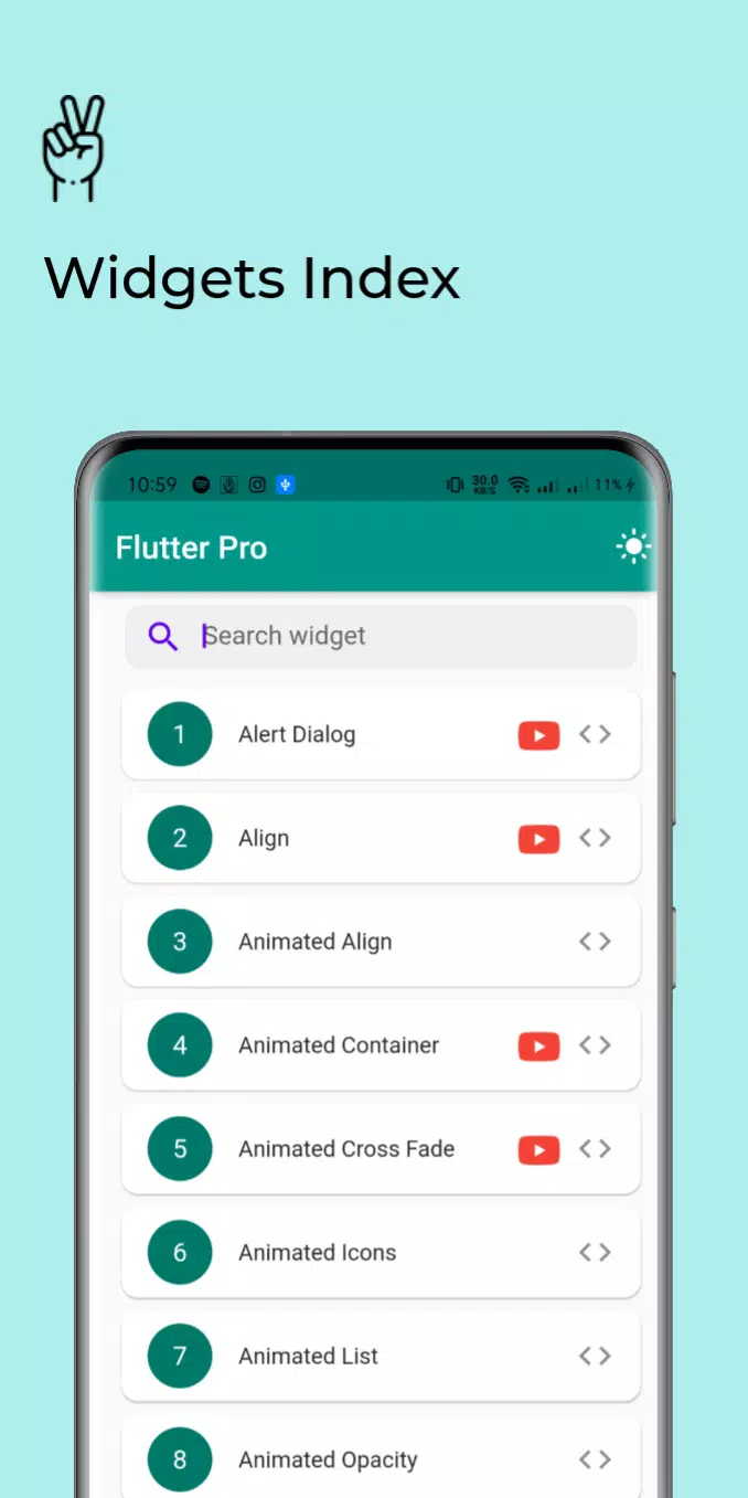 Flutter Widgets Catalog APK for Android Download
