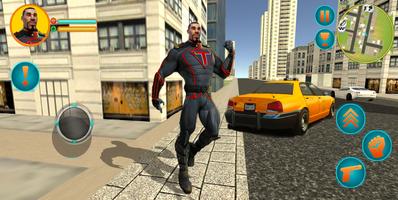 Super Taxi Hero Man Transporter Simulator imagem de tela 2