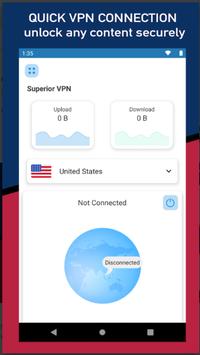 Superior USA VPN - Fast, Free VPN Proxy & Secure poster