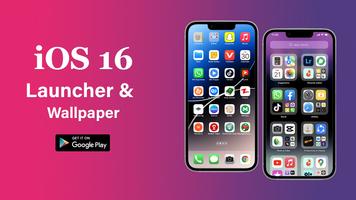 iOS 16 Launcher & wallpapers Cartaz