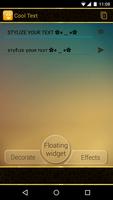 Cool Text - Floating Widget plakat