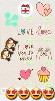 برنامه‌نما Love Stickers For WhatsApp - WAStickerApps عکس از صفحه