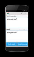 Afrikaans słownik tłumacz plakat