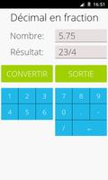 Décimal à fraction capture d'écran 1