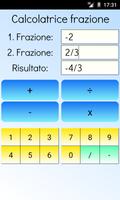 1 Schermata calcolatrice frazione