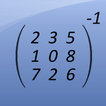 Matrixinversie calculator-icoon