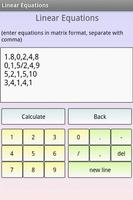 Linear Solver Système équation capture d'écran 3