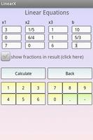 Linear Solver Système équation capture d'écran 1