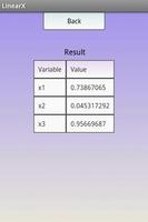 Linear Solver Système équation capture d'écran 2