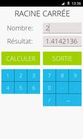 calculateur de racine carrée Affiche