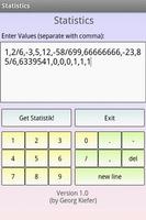 Statistiques calculatrice capture d'écran 3