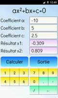 équation quadratique solveur capture d'écran 2