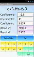 Quadratic Equation Solver اسکرین شاٹ 2