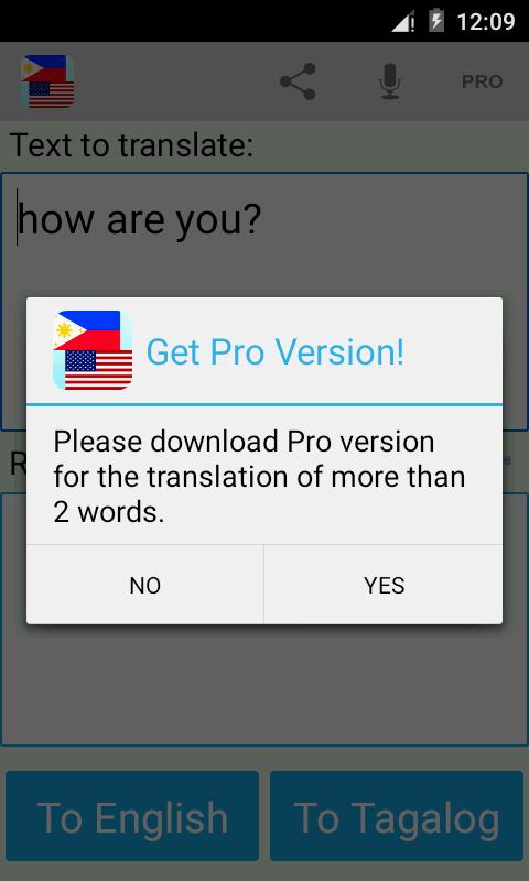 Tagalog English  Translator  for Android APK Download