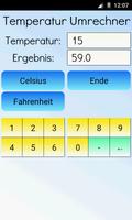 Temperatur Umrechner Plakat