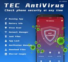 Tec AntiVirus - Junk & Memory الملصق
