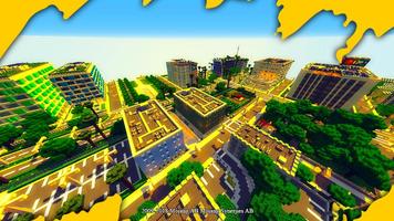 Antoine City maps for minecraft pe Affiche