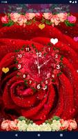 Hearts Love Clock Wallpapers capture d'écran 3