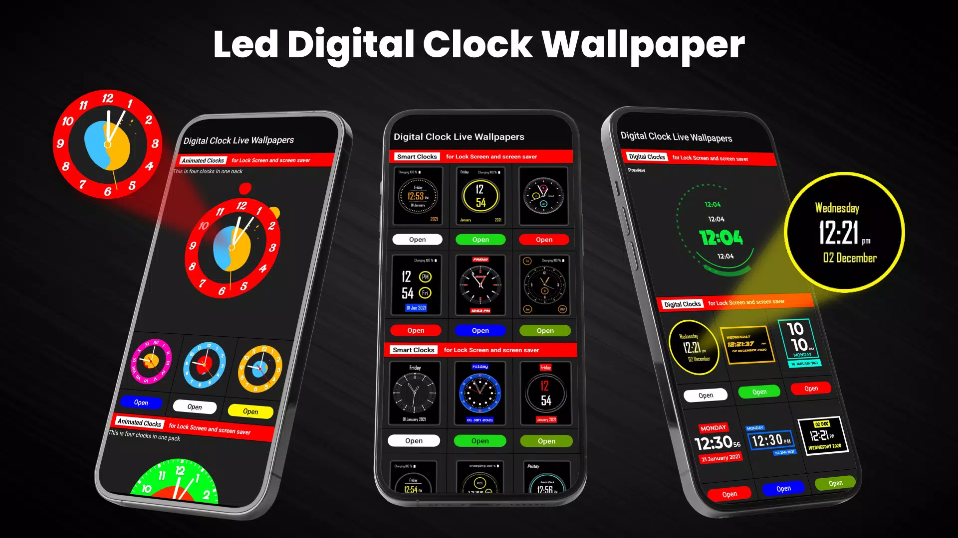 Download do APK de Relógio digital LED para Android