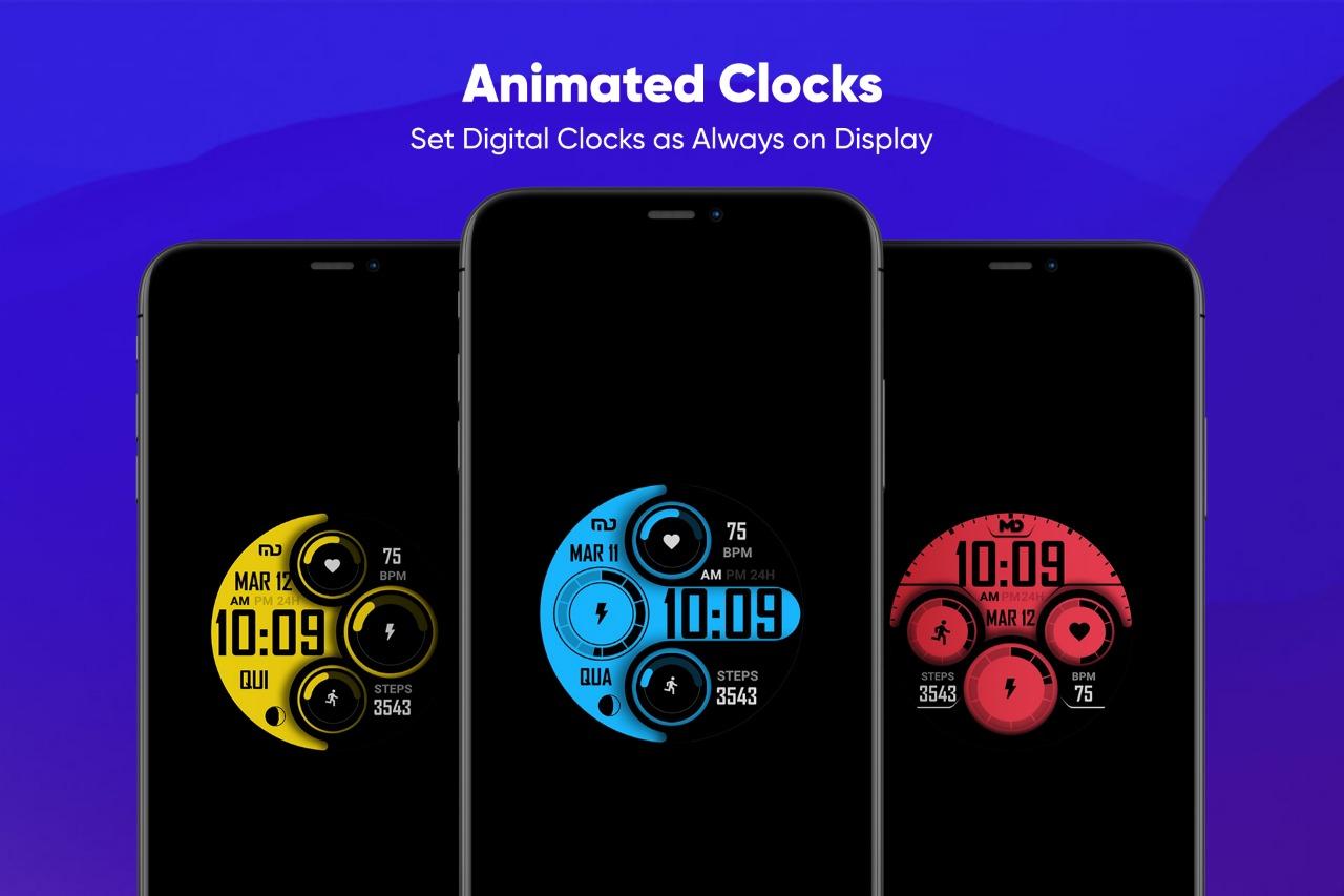 Digital Clock Live Wallpapers para Android - APK Baixar