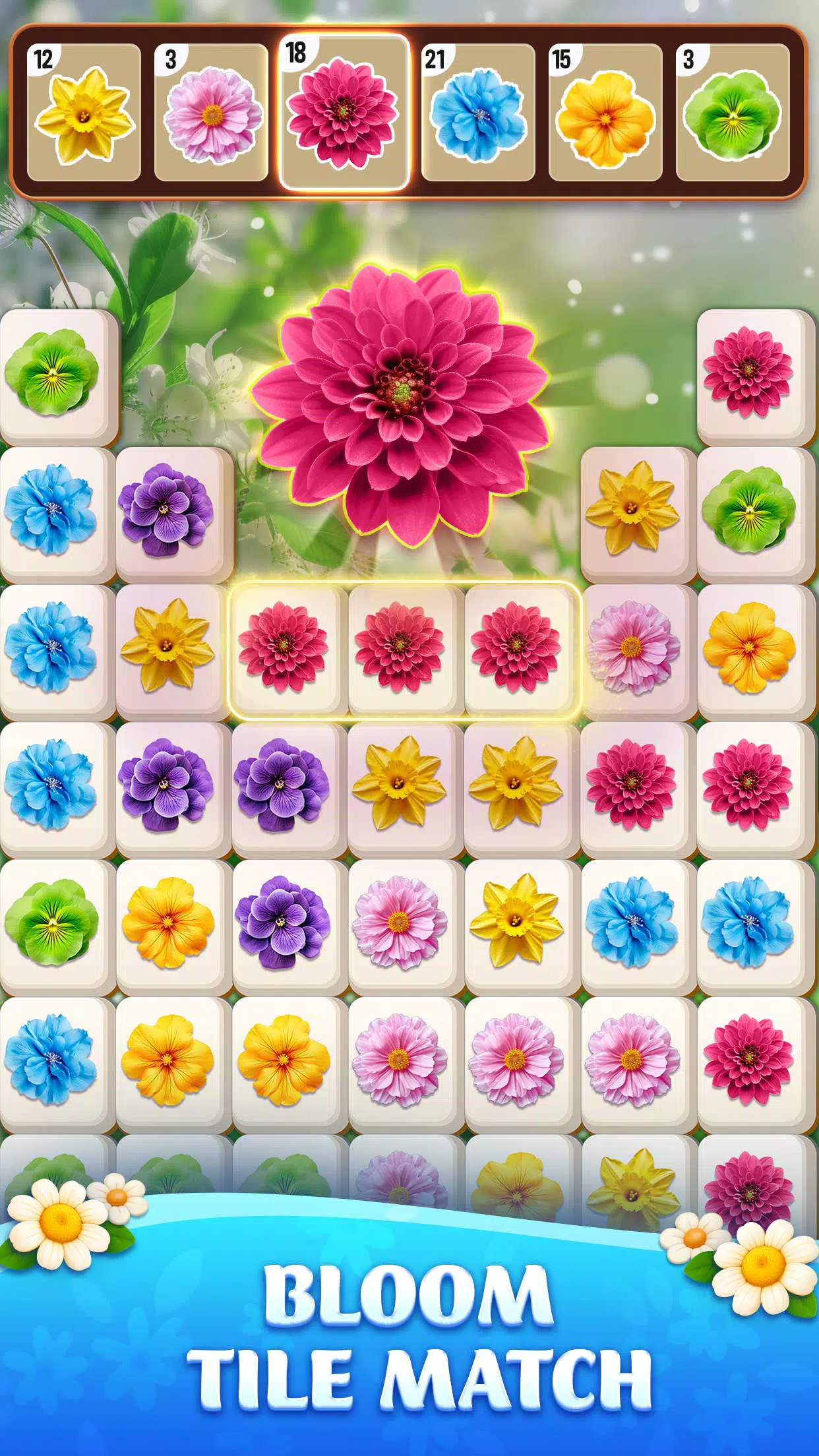 Zen Blossom: Flower Tile Match