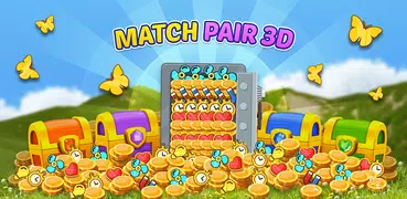 Match Pair 3D - タイルコネクトパズル