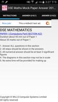 DSE Maths Mock Paper Answer 20 capture d'écran 1