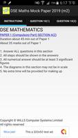 DSE Maths Mock Paper 2019 (m2) captura de pantalla 1