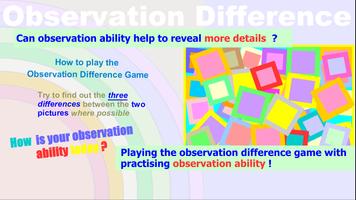 Observation Difference Game Affiche